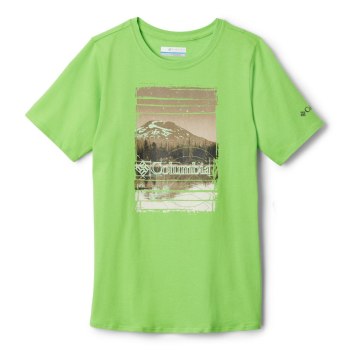 Columbia Peak Point, Camiseta Verdes Para Niño | 485790-DML